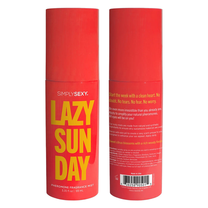 Simply Sexy Pheromone Body Mist 3.35oz - Lazy Sunday