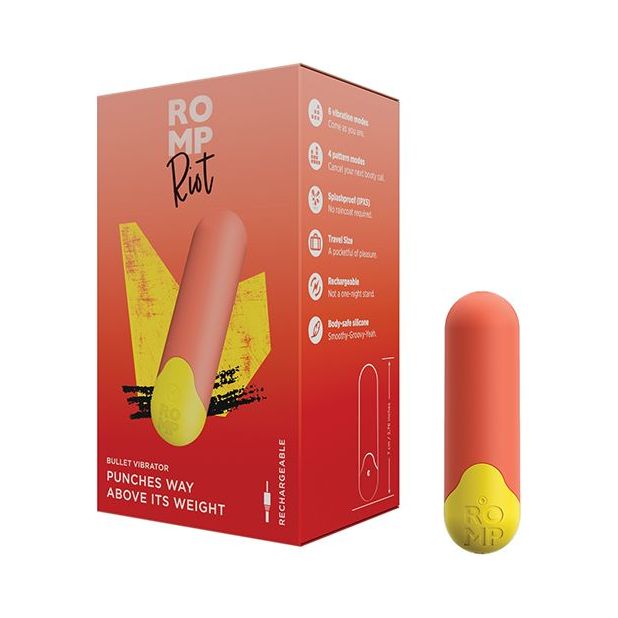 ROMP Riot Bullet Vibrator - Orange