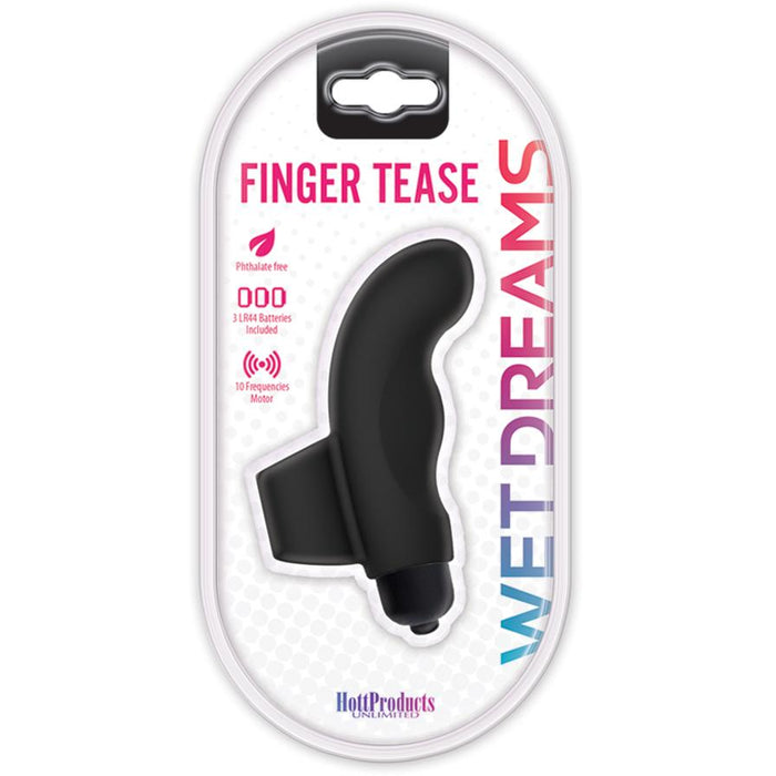 Wet Dreams Finger Tease Black - Vibrator Vibe