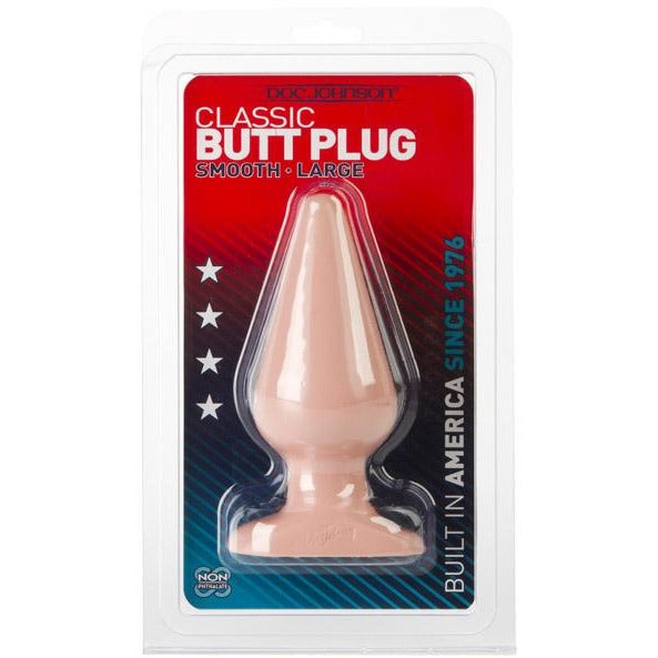 Doc Johnson Classic Butt Plug Smooth Large - Beige