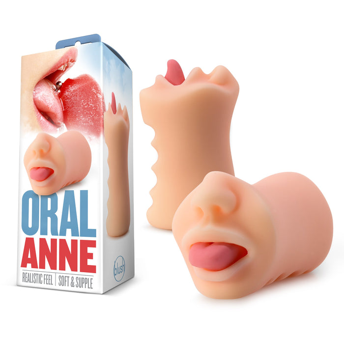 X5 Men Oral Anne Beige - Male Masturbator Stroker