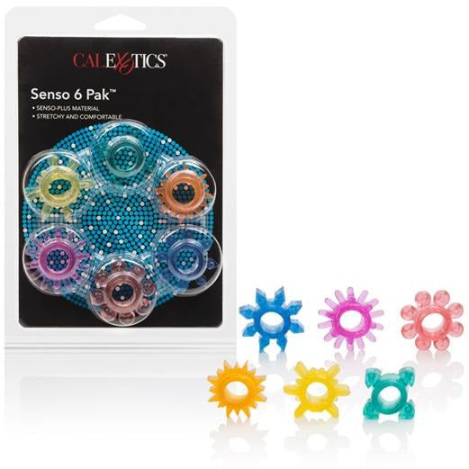 Senso Cock Rings - 6 Pack