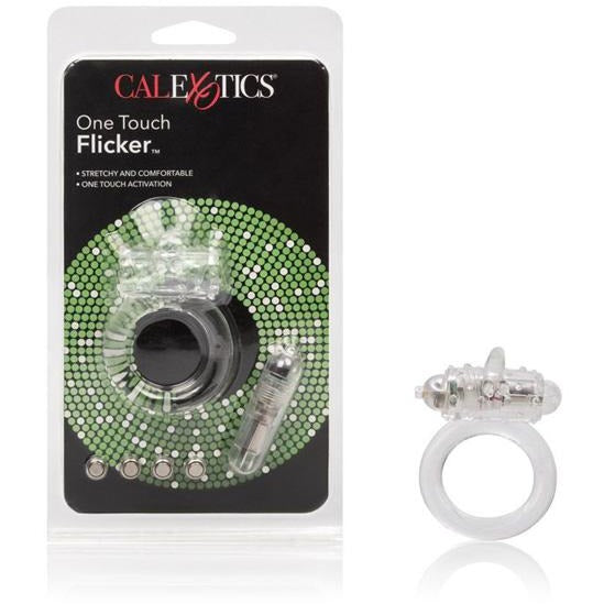 Silicone One Touch Cock Ring - Clear