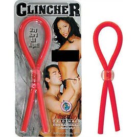 Clincher Cockring Tie Red - Adjustable