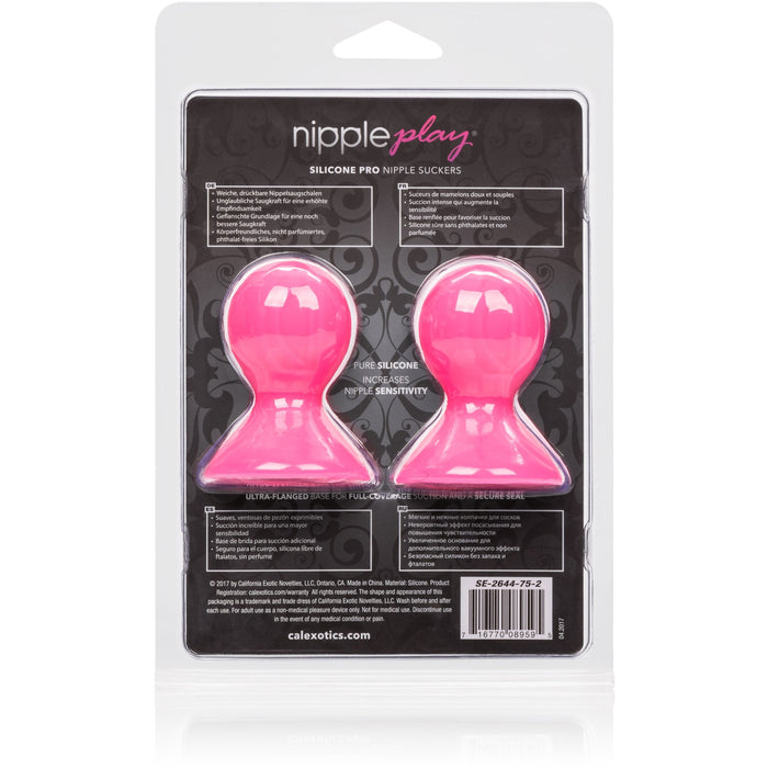 Nipple Play Silicone Pro Nipple Suckers - Pink