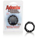 Adonis Silicone Reversible Cock Ring Enhancer - Black