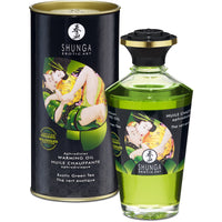 Shunga Aphrodisiac Warming Oil 3.5oz - Exotic Green Tea