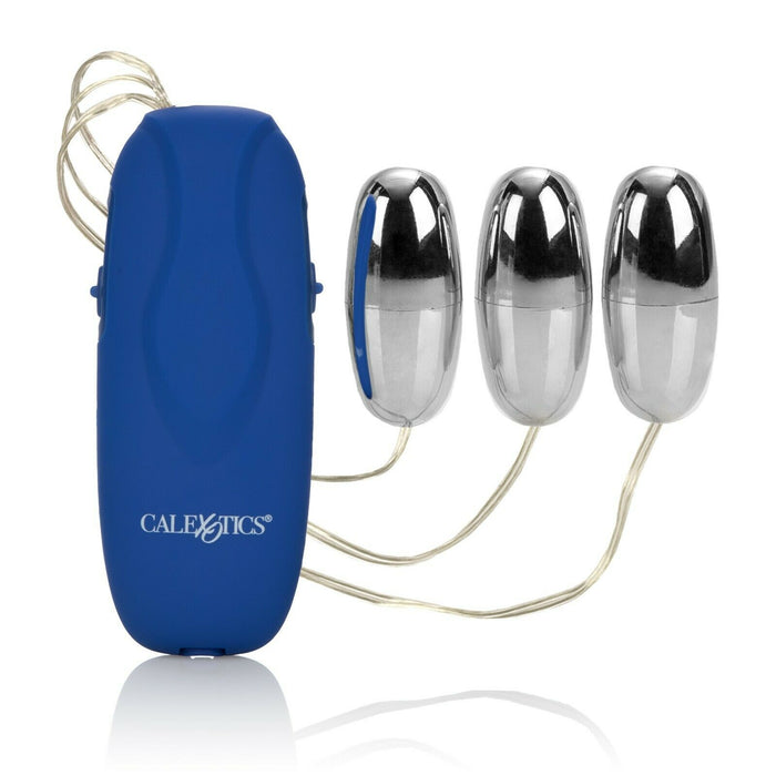 Interactive Trio Bullets Blue - Triple Egg Vibrator