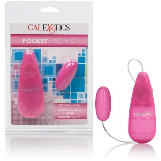 Pocket Exotics Vibrating Pink Passion Bullet Pink - Egg Vibrator