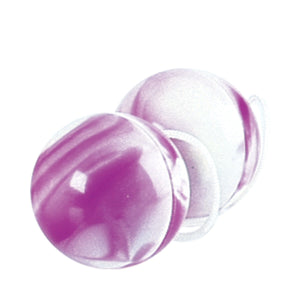 Duotone Orgasm Balls - Purple / White