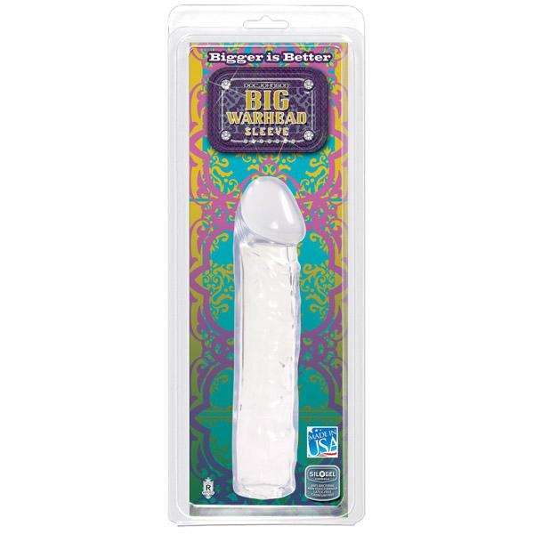 Big Warhead Male Sleeve - Clear