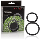 Quick Release Double Helix Cock Ring - Black