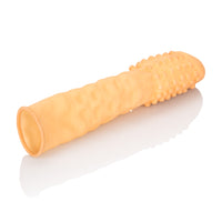 3" Noduled Latex Male Penis Extension - Beige