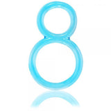 Ofinity Double Ring Blue - Stretchy Double Donut Penis Ring