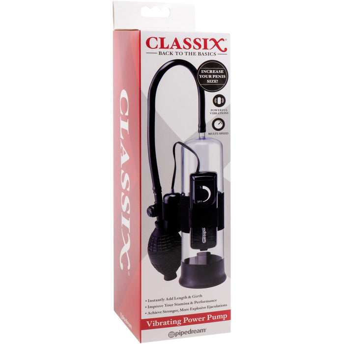 Classix Vibrating Power Pump - Male Penis Girth Enlarger