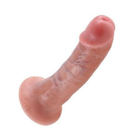 King Cock 6" Dildo - Realistic Beige Vaginal Anal Penis Dong