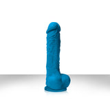 Colours Pleasures 5" Blue - Silicone Realistic Dildo with Suction Cup