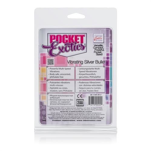 Pocket Exotics Vibrating Silver Bullet