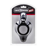 Perfect Fit Cock Armour Buzz Black - Male Vibrating Cock Ring