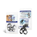 Blue Line  8 Style Ball Divider Black - Male Cock Ring Enhancer