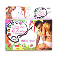 Edible Body Paints Set of 4 w/ Brush - Couples Foreplay Fun