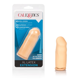 4" Latex Male Penis Extension - Beige