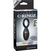 Fantasy C-Ringz Buzz Bomb Black - Male Cock Ring