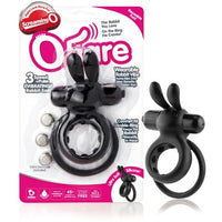 OHare Wearable Rabbit Silicone Vibrating Cock Ring Black