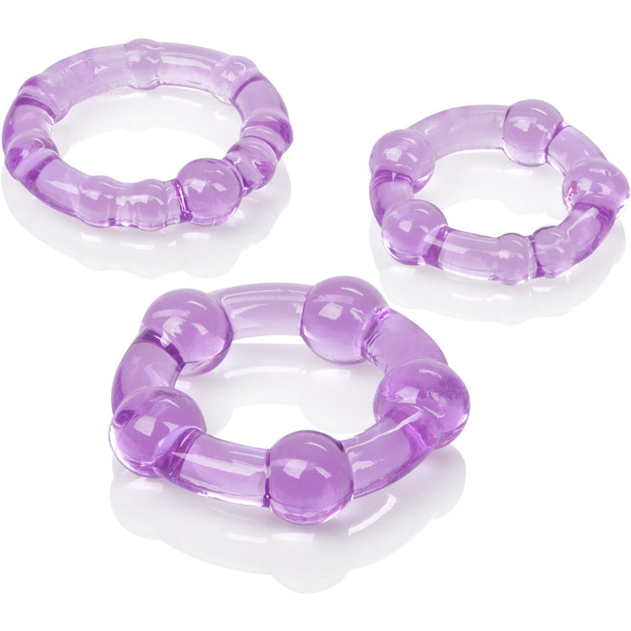 Island Cock Rings Purple - 3 Pack