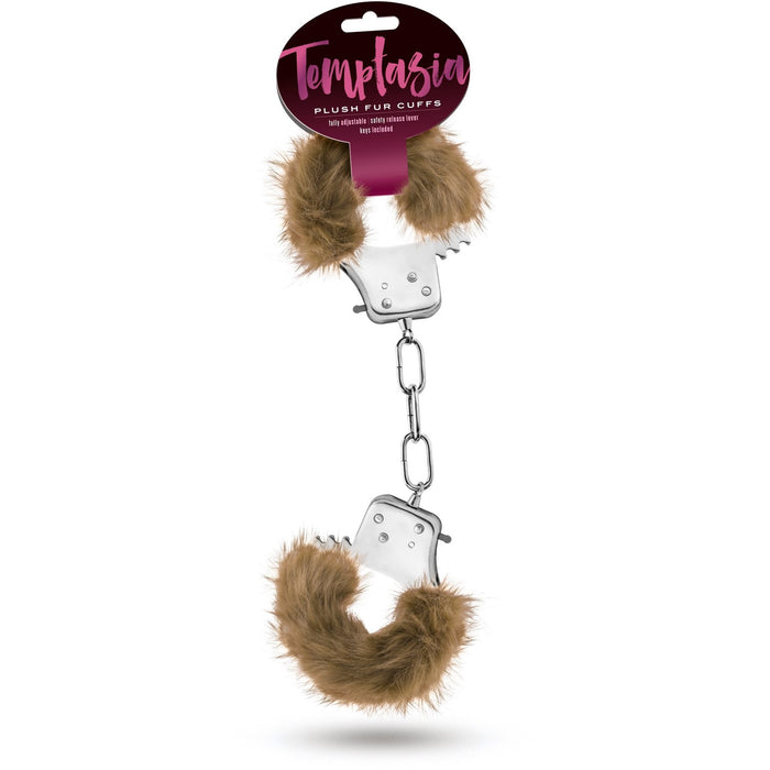 Temptasia Plush Fur Cuffs - Brown