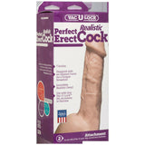 Vac-U-Lock Perfect Erect Realistic Cock - Beige Dildo Dong