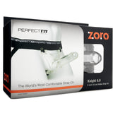 Perfect Fit Zoro Knight 6" Hollow Strap-on - Clear