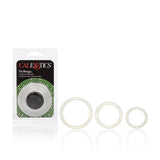 Tri Rings Glow - Male Cock Ring Set Stretchy Sml / Med / Lrg