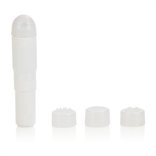 Compact Waterpro Personal Travel Massager With 4 Tips White