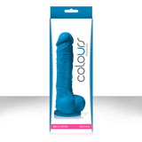 Colours Pleasures 5" Blue - Silicone Realistic Dildo with Suction Cup