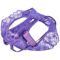 Fantasy for Her Crotchless Panty Thrill-Her - Purple