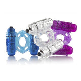 The O Wow! Double Wammy Assorted Colors - Male Vibrating Cock Ring
