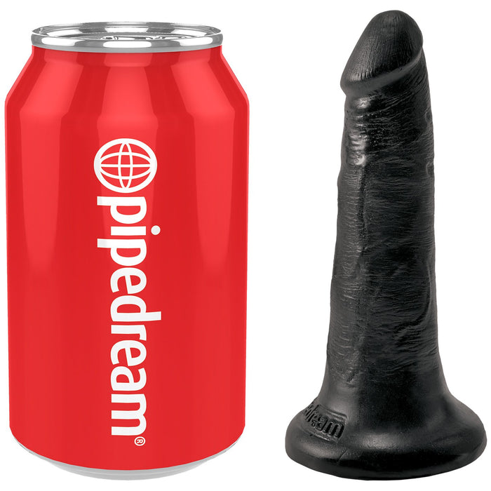 King Cock 5" Penis Black - Realistic Dildo Dong