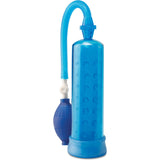 Pump Worx Silicone Power Pump Blue - Male Enlarger w/ Interior Sleeve
