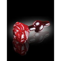 Icicles No. 76 Glass Butt Plug Red