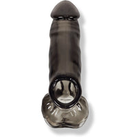 Oxballs Daddy Cock Sheath w/ Balls Grey - Male Penis Extension