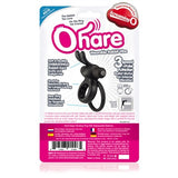 OHare Wearable Rabbit Silicone Vibrating Cock Ring Black