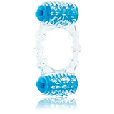 Color Pop Quickie Two-O Blue - Double Pleasure Disposable Penis Ring