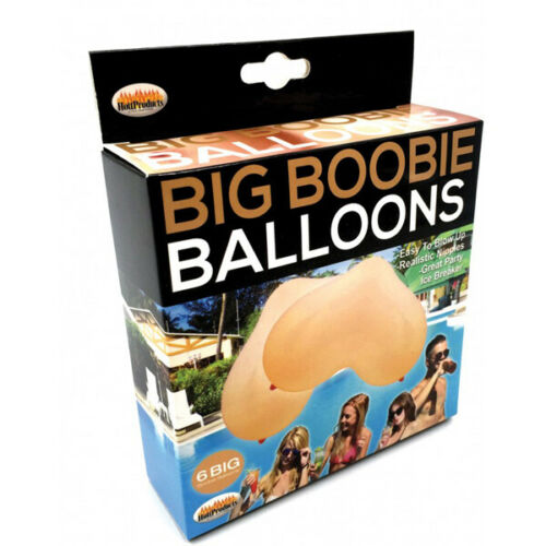 Big Boobie Balloons 6pcs - Fun Gag Gift Novelty Party Decoration