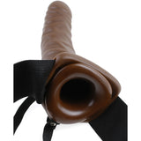 Fetish Fantasy 8" Hollow Strap-on Brown Dildo Dong