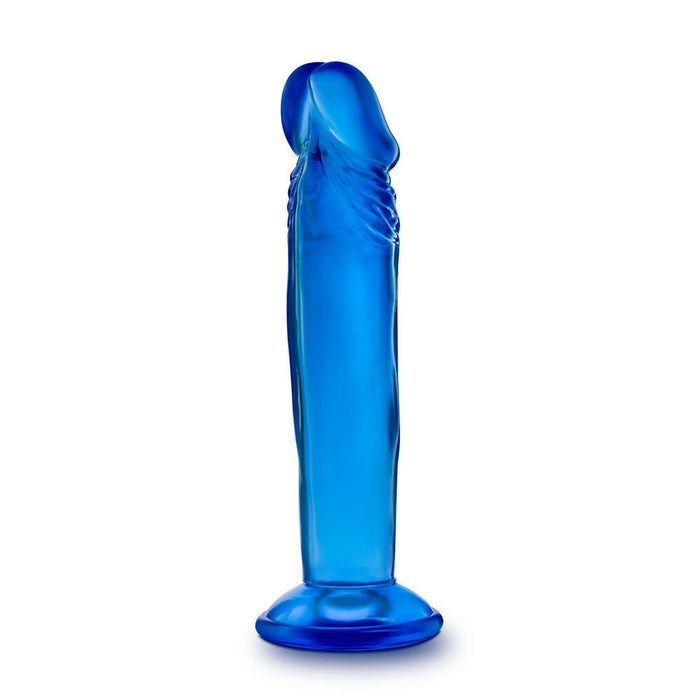 B Yours Sweet n' Small 6" Dildo Dong With Suction Cup - Blue