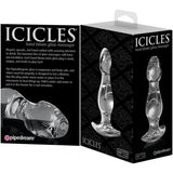 Icicles No. 72 Clear Glass Anal Butt Plug