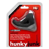 Oxballs Hunkyjunk Slingshot 3 Ring Teardrop - Black