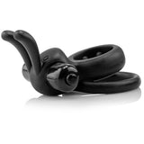 OHare Wearable Rabbit Silicone Vibrating Cock Ring Black