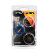 Stay Hard Donut Cock Rings - 3 Pack